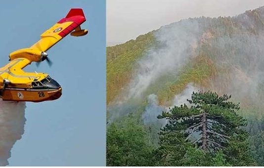 Καναντέρ επιχειρεί στον Πεντάλοφο -Σε εξέλιξη και οι δυο εστίες στο Βόιο