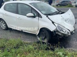 Τροχαίο για ζευγάρι από την Γαλατινή Βοΐου, έξω από την Καλαμπάκα (φωτό)